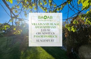 Villen zu kaufen in 9020 Klagenfurt, VILLA IN NATURLAGE AM STADTRAND | 2.135 M² GRUNDSTÜCK | PANORAMABLICK | KLAGENFURT