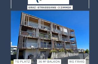 Wohnung mieten in Alte Poststraße, 8053 Graz, Graz - Straßgang -Top Modern -3 Zimmer Terrassentraum - Tg Platz - Provisionsfrei - WG Fähig