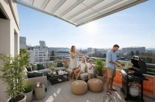 Penthouse kaufen in Erlaaer Straße, 1230 Wien, PROVISIONSFREI: Dachgeschoß mit 3 Terrassen – 121 m² Wohnfläche & 136 m² gew. Nutzfläche - Neubau 2024