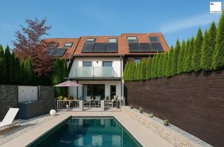Villen zu kaufen in 5300 Hallwang, Traumhaft schöne, moderne Reihenvilla mit Pool, Garten, Terrasse und Garage - ideale Lage in Hallwang mit schönem Ausblick!
