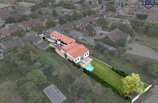 Bauernhäuser zu kaufen in Franzensdorf 63, 2301 Groß-Enzersdorf, Charmantes Bauernhaus mit großem Grundstück, langgezogenem Hof, 2 Wohnungen und einem Swimmingpool