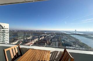 Wohnung mieten in Wagramer Straße, 1220 Wien, Sky-Living über der Donau im 30. Stock der exklusiven Danubeflats