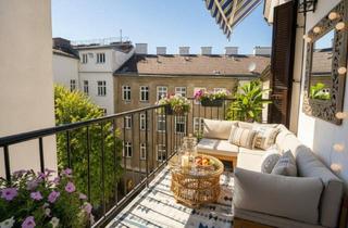 Wohnung kaufen in 1040 Wien, Stilvolle Altbauwohnung mit Kamin, Balkon und besonderem Charakter!