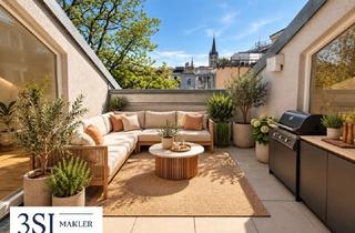 Wohnung kaufen in Keinergasse, 1030 Wien, Sonnige Dachterrasse, Hohe Räume, Smarte Raumaufteilung – Elegante Dachgeschosswohnung im 3. Bezirk