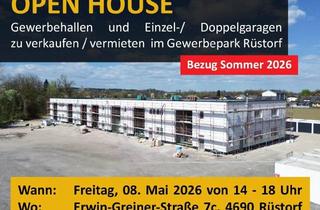 Gewerbeimmobilie kaufen in 4690 Schwanenstadt, Betriebs-/Produktions- oder Lagerhallen mit Flächen von 59 - 175 m² im Gewerbepark Rüstorf / Schwanenstadt zu verkaufen / vermieten