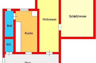Wohnung mieten in Leonhardstraße, 8010 Graz, Provisionsfrei: Günstige 2-Zimmer-Dachgeschoßwohnung in UNI-Nähe - Leonhardstraße