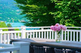 Villen zu kaufen in 9220 Velden am Wörther See, TRAUMHAUS mit 700 qm Strandbereich samt mit Pool in idyllischer Waldrandlage am WÖRTHERSEE