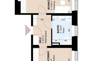 Wohnung mieten in Triester Straße 12, 8020 Graz, Geförderte Altbauwohnung im 1. Stock mit 2 Zimmern