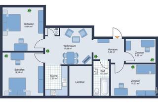 Wohnung kaufen in Andreas Hofer Straße 28a, 6020 Innsbruck, Gut geschnittene 5-Zimmer Anleger-Wohnung - ideal für 4 Studenten