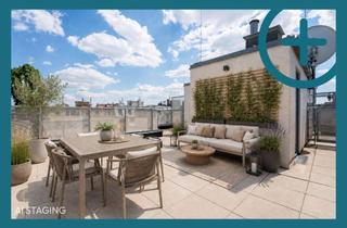 Wohnung kaufen in Herzgasse, 1100 Wien, Über den Dächern Wiens: 3 Zimmer DG mit 360 Grad Dachterrasse