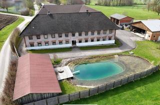 Bauernhäuser zu kaufen in 4542 Nußbach, Großzügiger 4-kant-Bauernhof mit Bad-Biotop ca 18ha Grund zu verkaufen
