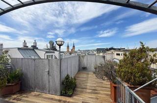 Loft kaufen in 1080 Wien, Loft-Charakter | offenes Wohnkonzept mit beeindruckender Raumhöhe | großzügige Panoramadachterrasse | FERNBLICK | Tiefgaragenstellplatz