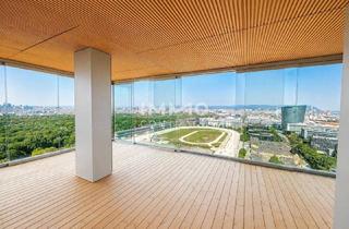 Wohnung kaufen in 1020 Wien, Rooftop Pool: Skyline Living im 22. Stock Erstbezug und provisionsfrei