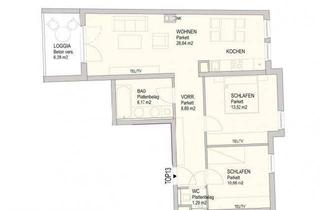 Wohnung mieten in 1120 Wien, 3-ZIMMER-WOHNUNG MIT LOGGIA UND GARAGE