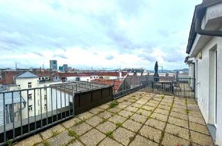 Wohnung mieten in Quellenstraße, 1100 Wien, DG-Wohnung mit ca 30m² Dachterrasse I Nähe Triester Straße I Stellplatz optional I zwischen Quellenstraße und Troststraße