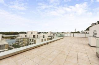 Penthouse kaufen in 1190 Wien, Meisterstück moderner Architektur: Penthouse mit 230m2 Terrasse & Wasserblick