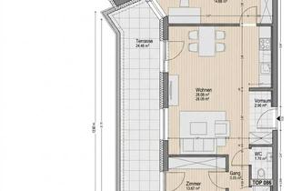 Penthouse mieten in 8020 Graz, Penthouse-Feeling I Große Terrasse im Obersten Stock I 3-Zimmer-Wohnung