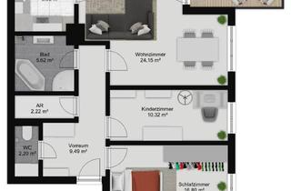 Wohnung mieten in 4060 Leonding, Sonnenruhe - Mietwohnung mit Balkon & Garage zum Wohlfühlen