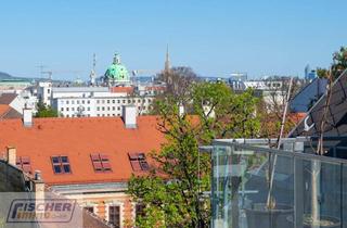 Maisonette kaufen in 1040 Wien, Exklusives Dachterrassen-Penthouse mit Blick auf die Karlskirche