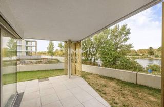 Wohnung kaufen in 1190 Wien, 1. Reihe am Wasser! Gartenoase mit 131m2 Garten inkl. Wellness - 365 Tage Urlaub