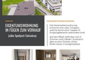 Maisonette kaufen in 6263 Fügen, Maisonette in Fuegen 83m2 mit 2 Baedern und Garage