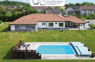 Haus kaufen in 4502 Sankt Marien, GRANDEZZA - Stilvoller Bungalow mit Pool, Wintergarten & großem Grund in idyllischer Lage