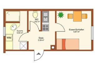 Wohnung mieten in 6840 Götzis, Provisionsfreie Wohnung - Single-Apartment im Erdgeschoß
