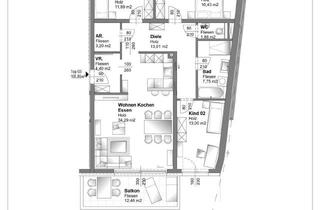 Wohnung mieten in Fabrikstraße 39, 4600 Wels, Wels l Große 4-Raum Wohnung mit Balkon direkt am Mühlbach