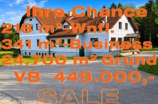 Einfamilienhaus kaufen in 3542 Gföhl, IHRE CHANCE - HAUS ca. 218 m² WNFL + ca. 350 m² BUSINESS + ca. 24.700 m² EIGENGRUND