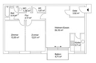 Wohnung kaufen in 5020 Salzburg, WOHLFÜHLOASE IN DER JOSEFIAU - Ideal für Jung und Alt mit TG-Platz!