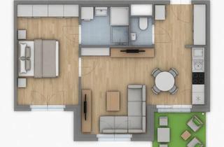 Wohnung mieten in Leystrasse 122, 1200 Wien, Erstbezug: 47M² 2-Zimmer-Wohnung mit Balkon, Ruhige Lage, Direkt Neben dem Freie Mitte / Nordbahnhof