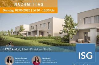 Haus kaufen in Edwin-Pimiskern-Straße 21 - 39, 4770 Andorf, NEUBAU! 10 exklusive Reihenhäuser in 4770 Andorf - Soforteigentum