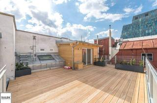 Maisonette mieten in Invalidenstraße, 1030 Wien, Stilvolle Dachgeschoss-Maisonette mit ca. 37 m² Terrasse, Klimaanlage & Altbaucharme bei Wien Mitte