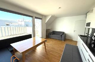 Wohnung kaufen in Donau, 1220 Wien, EXKLUSIVE, KLIMATISIERTE DG-WOHNUNG MIT 2 TERRASSEN & GARAGENPLATZ