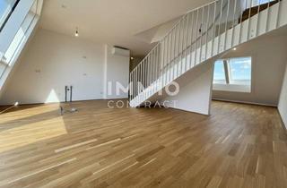 Wohnung kaufen in 1210 Wien, Luxuriöse Dachgeschoßwohnung mit Privatem Liftzugang und Panorama-Dachterrasse