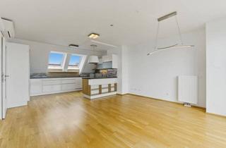 Wohnung mieten in Kagraner Platz, 1220 Wien, Helle 3-Zimmer-Dachgeschosswohnung mit großer Terrasse & Garage nahe Kagraner Platz