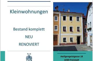 Wohnung mieten in Heiligengeistgasse 18, 4240 Freistadt, Neu renovierte 2-Zimmer-Altbauwohnung in Freistadt.