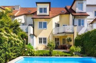 Reihenhaus kaufen in 2103 Langenzersdorf, Provisionsfrei - Exklusives Mittelreihenhaus mit Pool, Sauna & Tiefgarage - Eigengrund