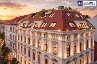 Penthouse kaufen in Hermanngasse, 1070 Wien, AKTIONSPREIS + Provisionsfrei! Luxuriöses Penthouse in Bestlage: Private Liftfahrt - 50 m² Sonnenterrasse - 5 Zimmer + Garage! Genial