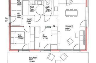 Wohnung mieten in 8502 Lannach, Lannach: Sonnige Traumwohnung mit Xxl-Südwestterrasse & Zugang von Allen Zimmern - Wohnen zum Wohlfühlen!
