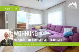 Wohnung kaufen in 4802 Ebensee, Helle 3 Zimmer-Eigentumswohnung im 8. Stock mit Panoramaausblick