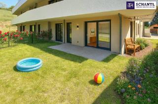 Wohnung kaufen in Hauptstraße, 2391 Kaltenleutgeben, FIRE SALE! Barfuß ins Gras. Direkt vom Wohnzimmer aus. Den Sommer bereits im eigenen Garten verbringen! TOP Neubauwohnung mit viel Freiraum! 3 Zimmer + Grün wohin das Auge reicht + Luftwärmepumpe!