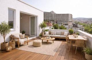 Wohnung kaufen in Wannemachergasse, 1210 Wien, Limitierter Startpreis: Smarte 2-Zimmer-Dachgeschosswohnung mit Balkon & Terrasse
