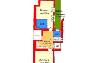 Wohnung mieten in Bahnhofstraße, 9020 Klagenfurt, Stilvolles Wohnen Zentrum von Klagenfurt - sanierter Altbau-Wohntraum mit eigenem Liftzugang und Innenhofterrasse