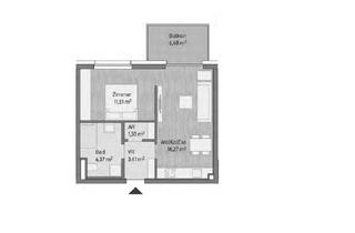 Wohnung kaufen in Lagergasse 56, 8020 Graz, 2-Zimmer moderne Eigentumswohnung mit Balkon (41,11m²) - Graz/Gries