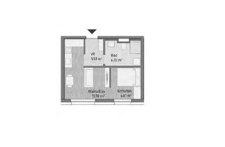 Wohnung kaufen in Lagergasse 56, 8020 Graz, Großzügige 2- Zimmer Neubau - Anlegerwohnung (30,59m²) in Graz/Gries