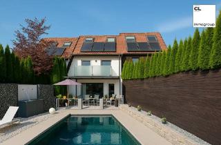 Villen zu kaufen in 5300 Hallwang, Traumhaft schöne, moderne Reihenvilla mit Pool, Garten, Terrasse und Garage - ideale Lage in Hallwang mit schönem Ausblick!