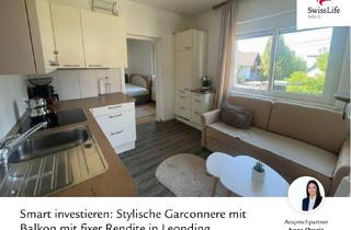 Wohnung kaufen in 4060 Leonding, Smart investieren: Stylische Garconnere mit Balkon mit fixer Rendite in Leonding