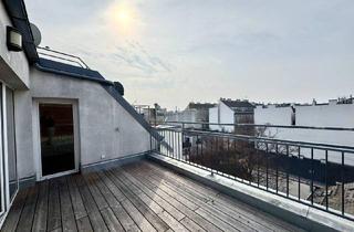 Maisonette mieten in 1060 Wien, NEU! Großzügüge 3,5-Zimmer-Dachgeschosswohnung mit 2 Terrasse! Maissonette! 1060 Wien!