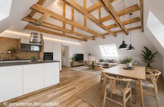 Wohnung kaufen in 5120 Sankt Pantaleon, Lichtdurchflutetes Dachgeschoss-Refugium mit Sichtdachstuhl & Weitblick